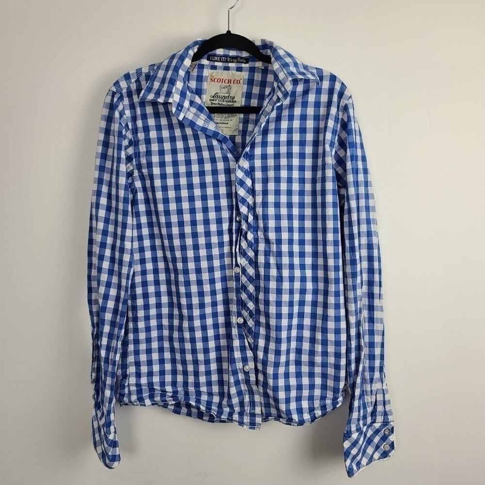 The Scotch Co Men’s Gingham Casual Shirt